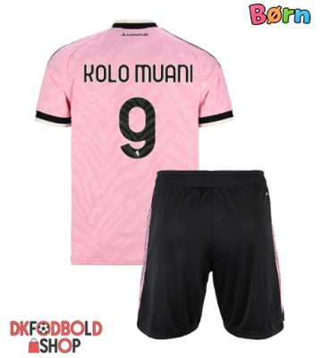 Juventus Randal Kolo Muani #9 Udebanesæt Børn 2026-27 Kort ærmer (+ korte bukser)